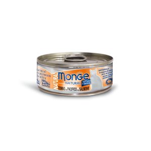 Monge Nat. Cat Ad. Pac. Tuna&Salmon 80g aliment complémentaire,thon&saumon