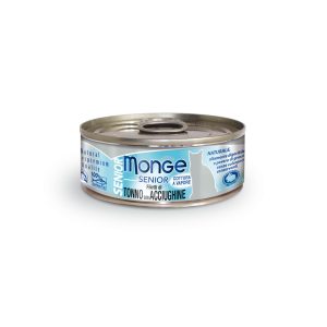 Monge Jelly Cat Senior Tuna&Anchovi. 80g aliment hum. complémentaire,thon&anchois