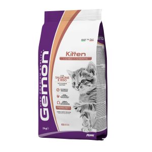 Gemon Cat Kitten Salmon 2kg Aliment Sec- au saumon- chatons