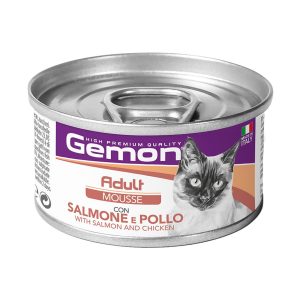 Gemon Cat Adult Salmon&Chicken 85g nourriture humide en boîte,saumon&poulet