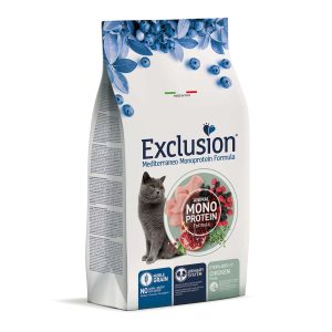 Exclusion Cat Steriliz. 7+ Poulet 1,5kg MEDITERRANEO Monoprotein DRY (SENIOR)