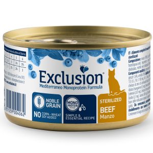 Exclusion Cat Sterilized b¿uf 85g MEDITERRANEO Monoprotein WET - humide