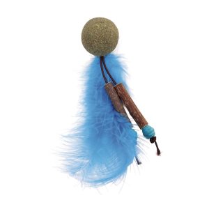 M-Pets Jouet pour chat Bugbear bleu, 11,5 x 3 x 3 cm