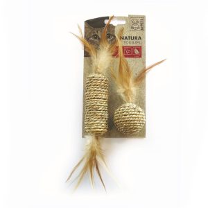 M-Pets Jouet pour chat, rouleau et balle Rouleau 20 cm, balle 12 cm